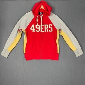 San Francisco 49ers Hoodie Women M Red Gray NFL Sporty Foodball Streetwear Retro